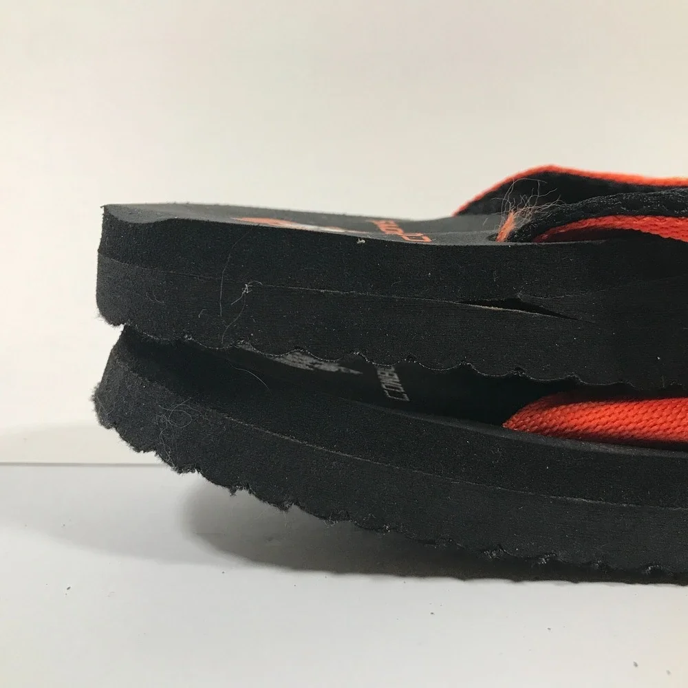 NCAA OSU Oklahoma State Cowboys Nylon Flip Flop Thong Mens‎ US 7/8 UK 7 EU 40.5